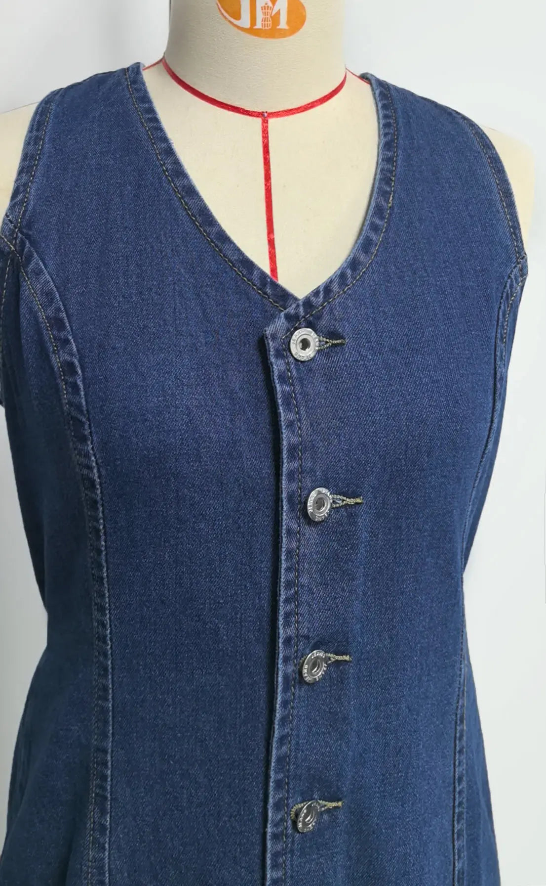 Robe en Jean Mi-Longue Femme