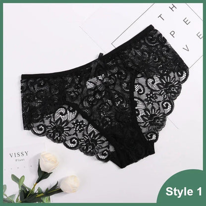 Culotte Femme en Dentelle Transparente