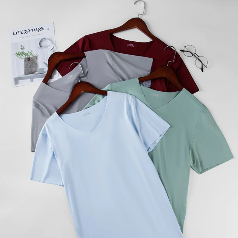 T-shirt Homme Col V
