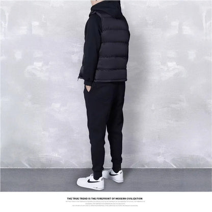 Gilet Sans Manches Homme Matelassé – Col Montant Zippé
