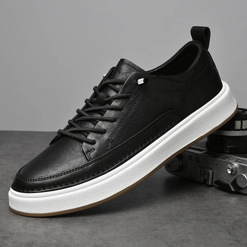 Mocassins Homme Cuir Véritable — Semelle Souple