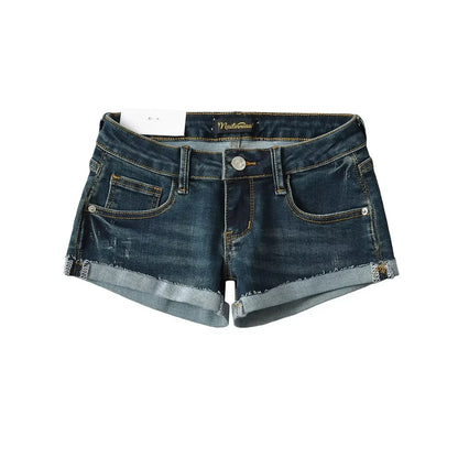 Short Jean Droit Femme