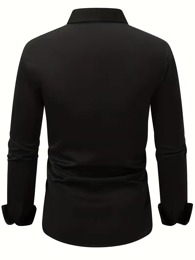 Chemise Homme Manches Longues Business – Léger et Respirant
