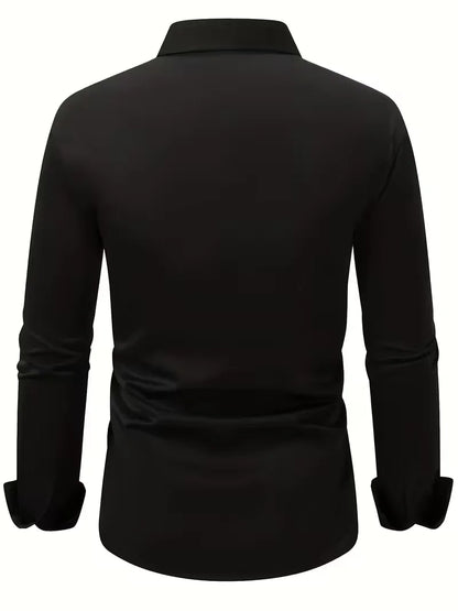 Chemise Homme Manches Longues Business – Léger et Respirant