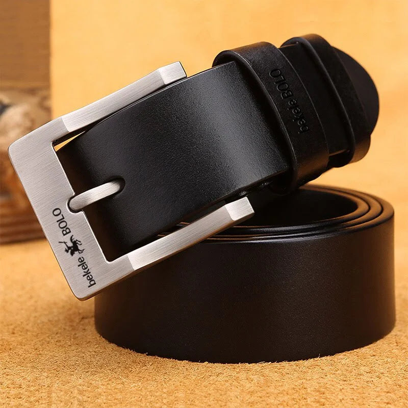 Men's Genuine Leather Belt Luxury Brand Belts for Men High Quality Cowhide Male Strap Waist Belt Cummerbunds Ceinture Homme