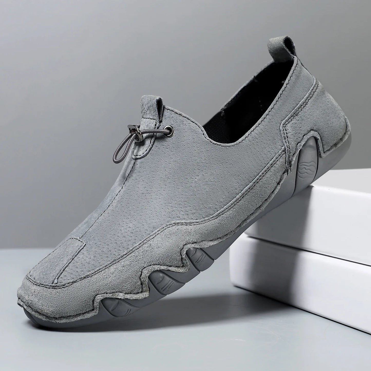 Mocassins Homme Cuir Véritable — Confort Souple