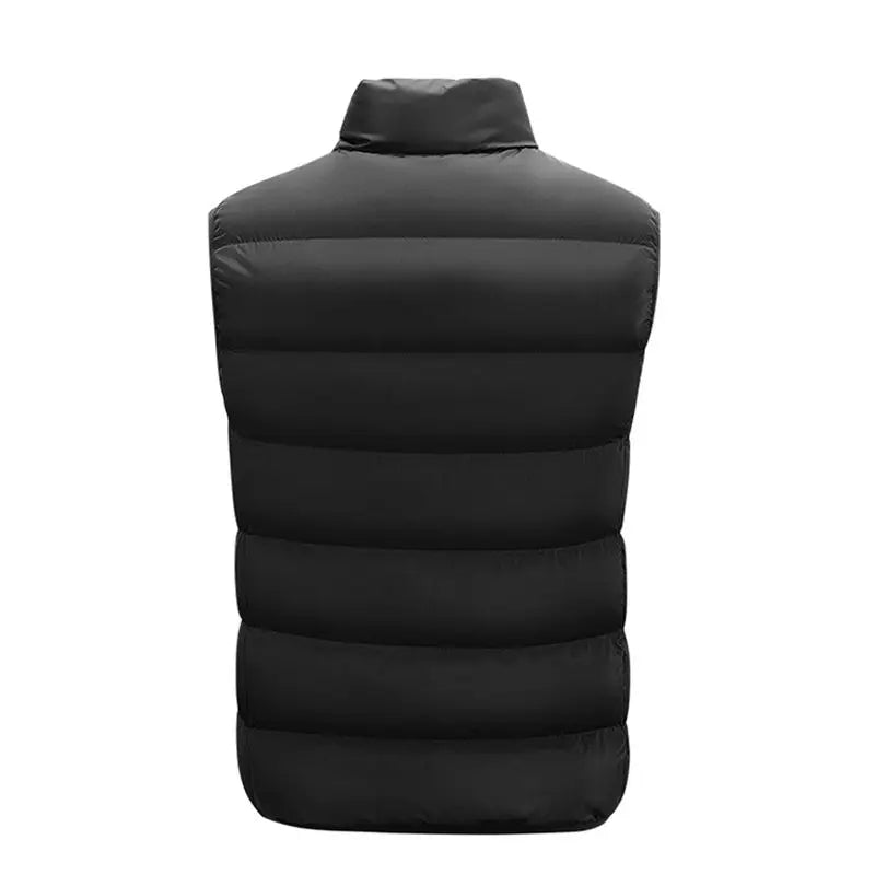 Gilet Sans Manches Homme Matelassé – Col Montant Zippé
