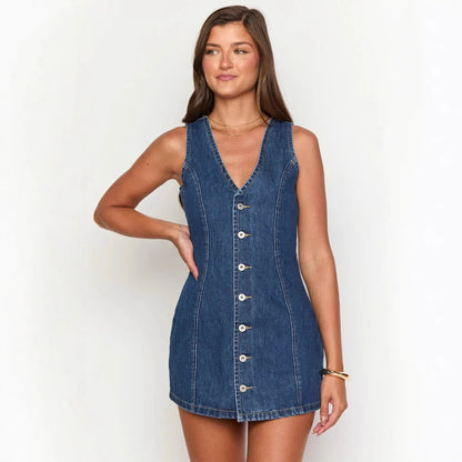Robe en Jean Mi-Longue Femme