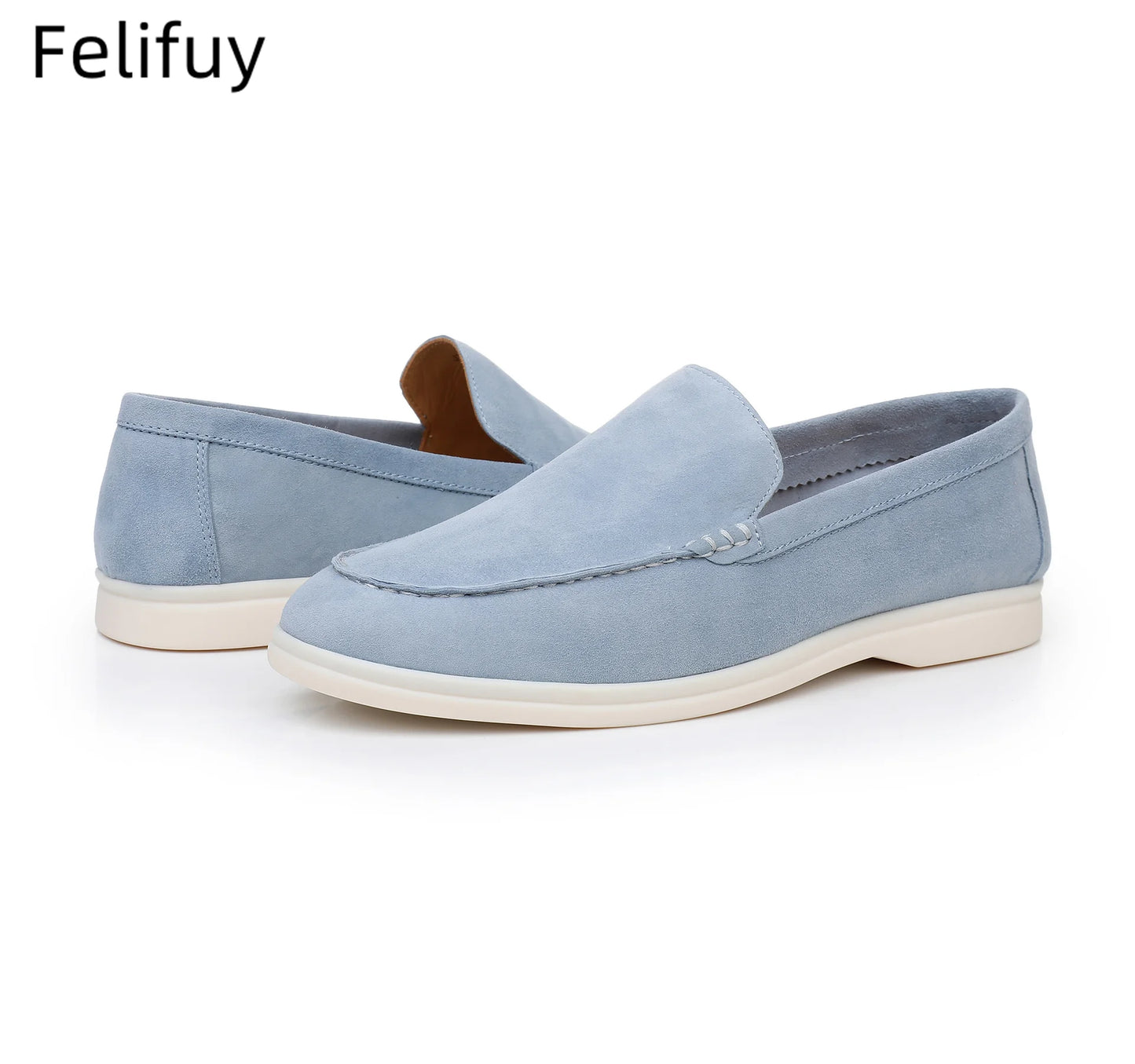 Mocassins Daim Véritable Homme — Style Driving Loafer