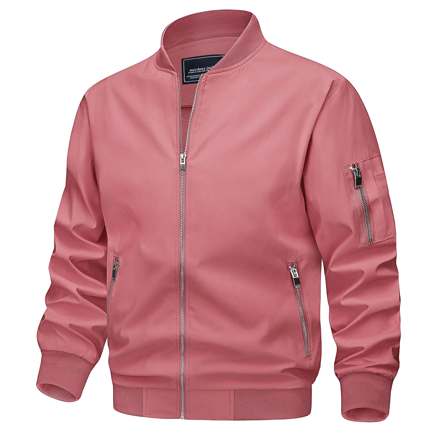 Veste Bomber Homme Légère Mi-Saison – Blouson Coupe-Vent Zippé