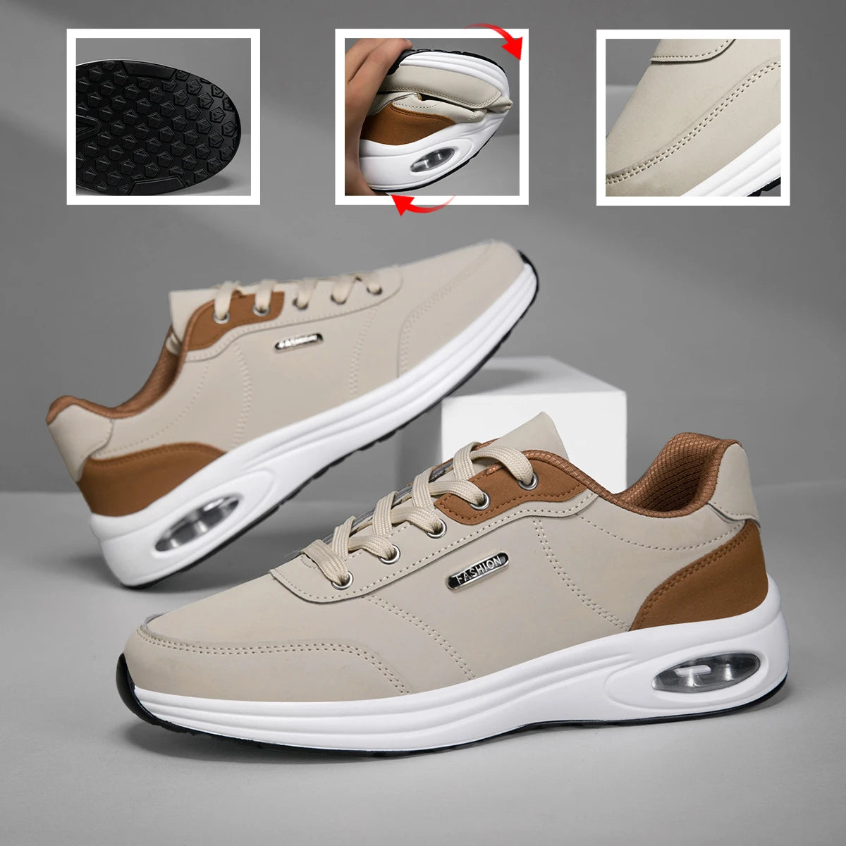 Chaussures Sport Homme Imperméables – Cuir & Tennis