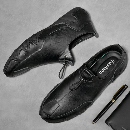 Mocassins Homme Cuir Véritable — Confort Souple