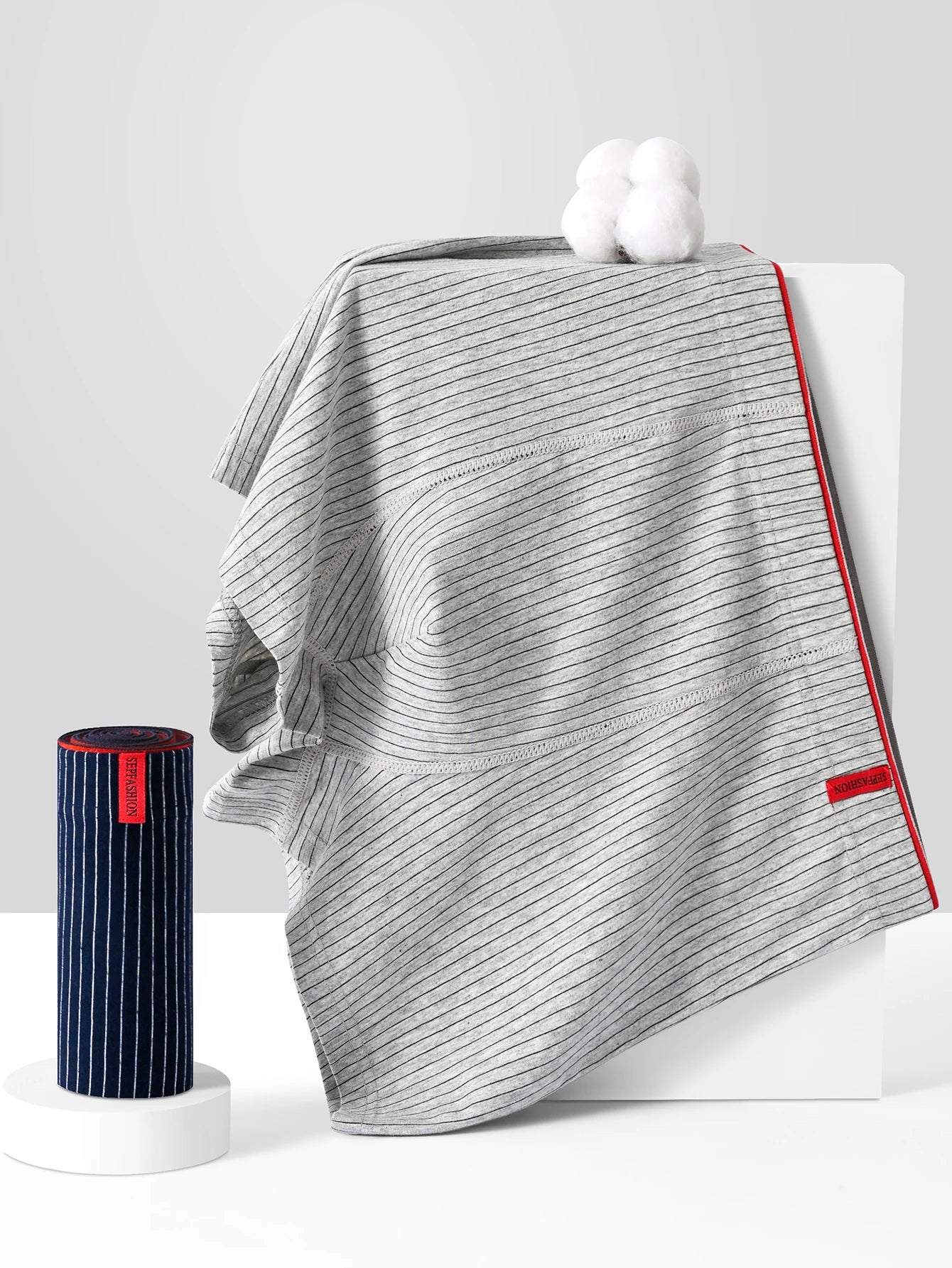 Lot de 4 Boxers Homme Rayés - Confort Respirant - porte