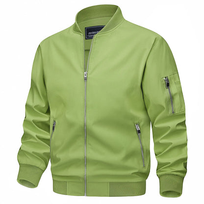 Veste Bomber Homme Légère Mi-Saison – Blouson Coupe-Vent Zippé