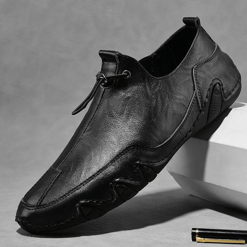 Mocassins Homme Cuir Véritable — Confort Souple