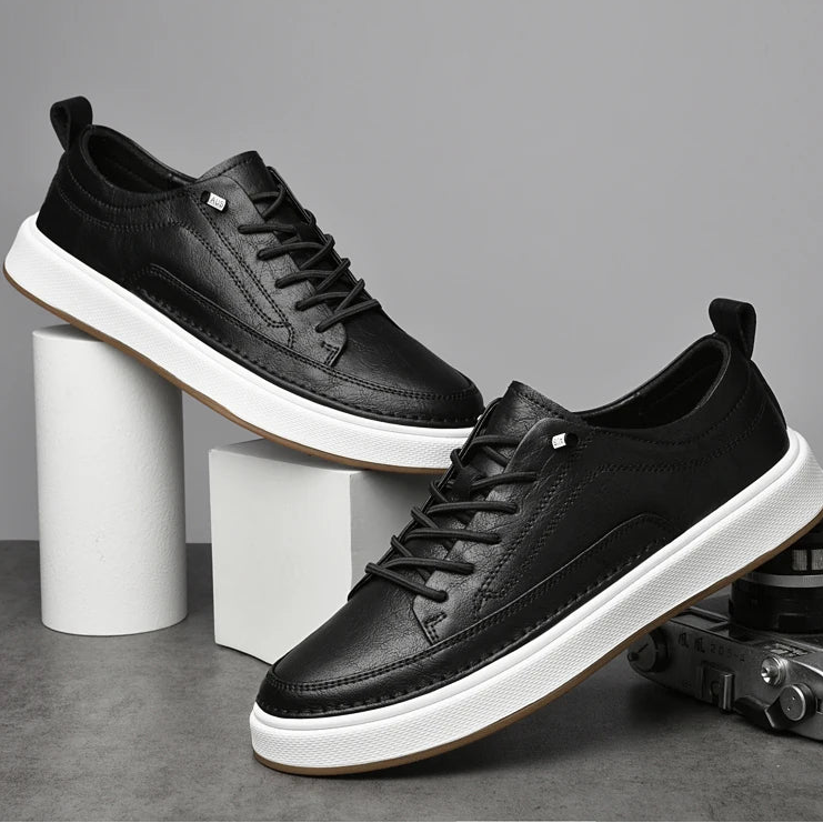 Mocassins Homme Cuir Véritable — Semelle Souple