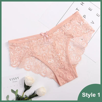 Culotte Femme en Dentelle Transparente
