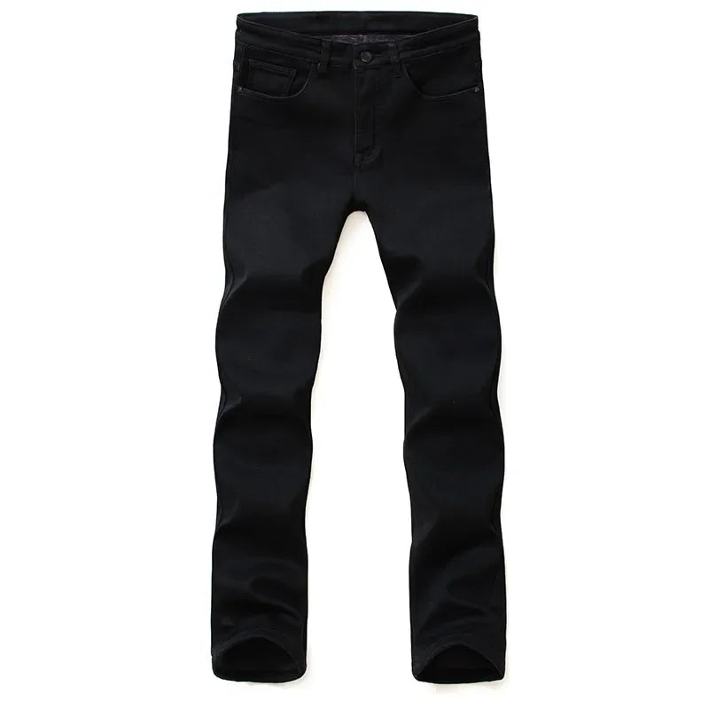 Jean Homme Slim Stretch Noir – Style Biker Moderne