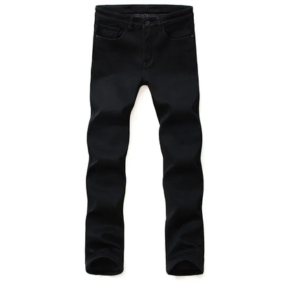 Jean Homme Slim Stretch Noir – Style Biker Moderne