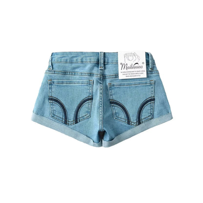 Short Jean Droit Femme