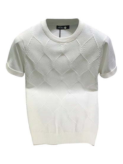 T-shirt Tricot Homme Style Coréen – Coupe Unie Légère