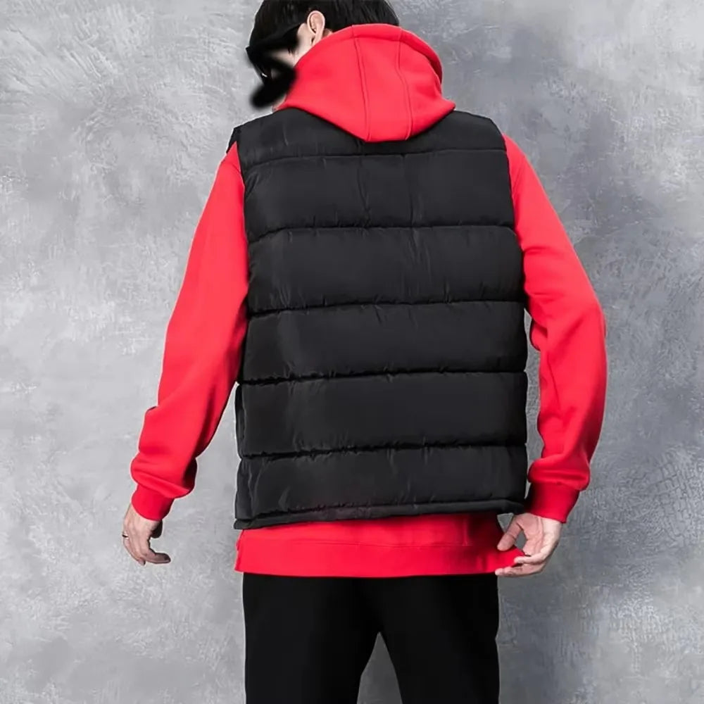 Gilet Sans Manches Homme Matelassé – Col Montant Zippé