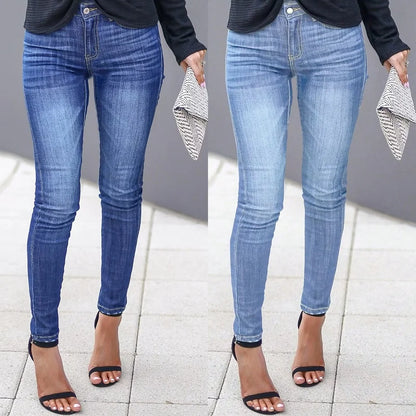 Jean Femme Slim Stretch Skinny – Coupe Crayon Taille Haute