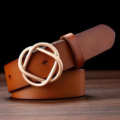 Female Belt New Classic Leather Belts for Women Brand Women Waistband Ceinture Femmes Women Belts  3.3cm Length:95-120cm