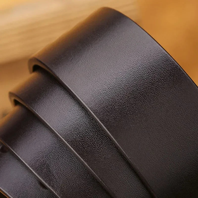 Men's Genuine Leather Belt Luxury Brand Belts for Men High Quality Cowhide Male Strap Waist Belt Cummerbunds Ceinture Homme