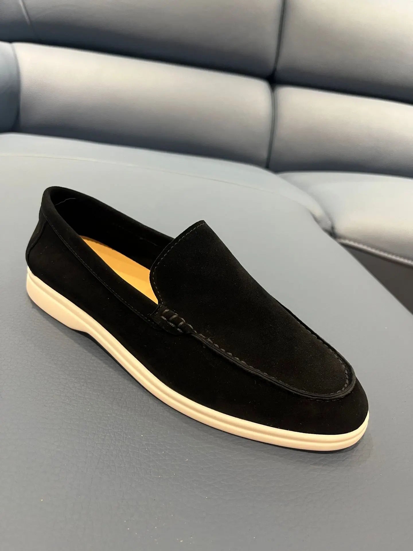 Mocassins Daim Véritable Homme — Style Driving Loafer