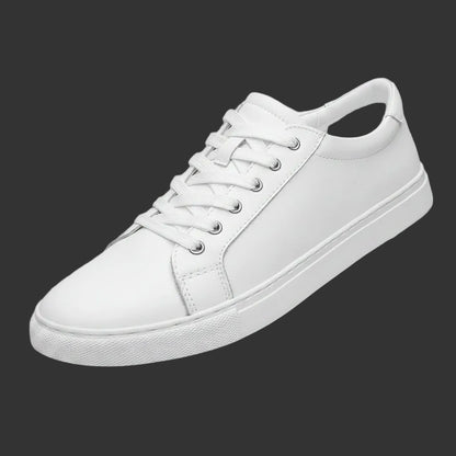 Sneakers Homme Cuir Véritable — Noir Minimaliste