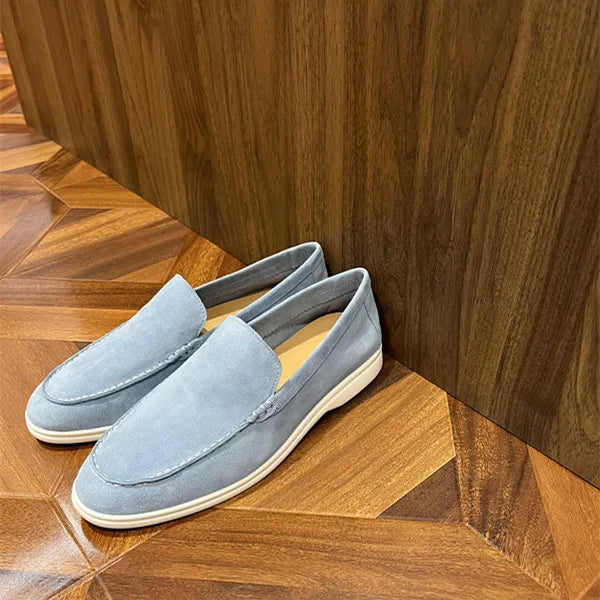 Mocassins Daim Véritable Homme — Style Driving Loafer
