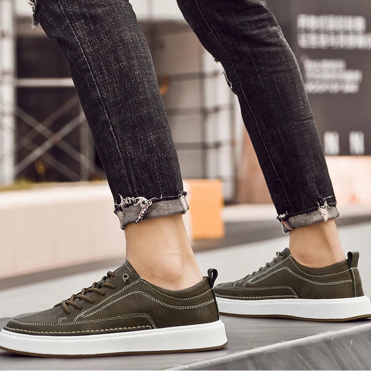 Mocassins Homme Cuir Véritable — Semelle Souple