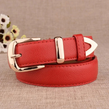 Ceinture Femme Cuir Tendance – Boucle Vintage Pin Multicolore