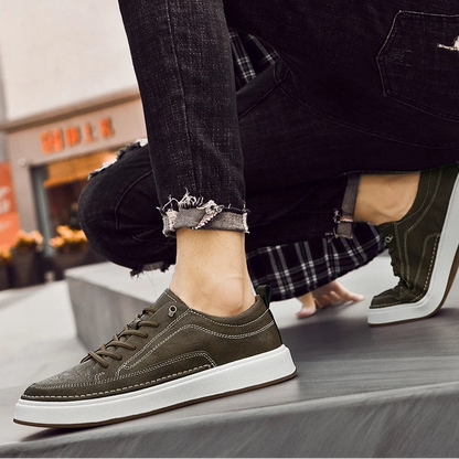 Mocassins Homme Cuir Véritable — Semelle Souple