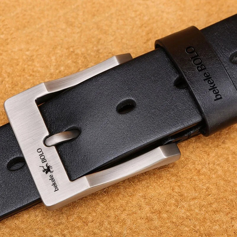 Men's Genuine Leather Belt Luxury Brand Belts for Men High Quality Cowhide Male Strap Waist Belt Cummerbunds Ceinture Homme