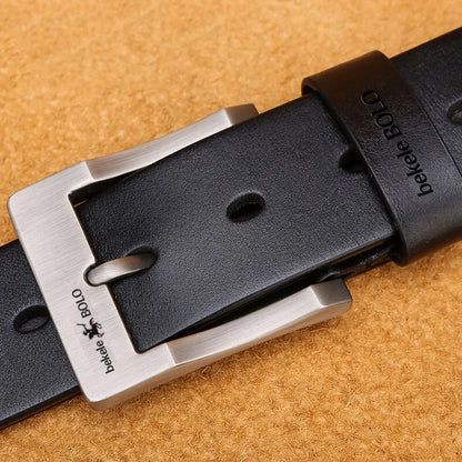 Men's Genuine Leather Belt Luxury Brand Belts for Men High Quality Cowhide Male Strap Waist Belt Cummerbunds Ceinture Homme