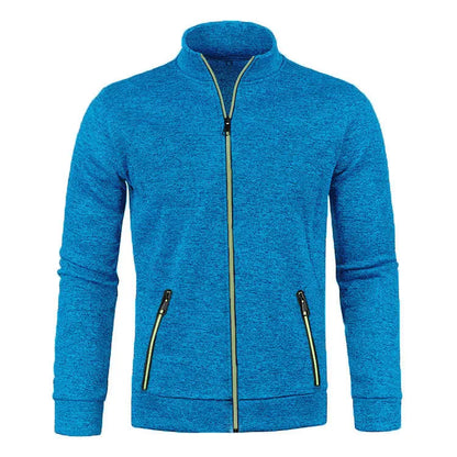 Cardigan Oversize Homme Col Montant Zippé – Tricot Chic