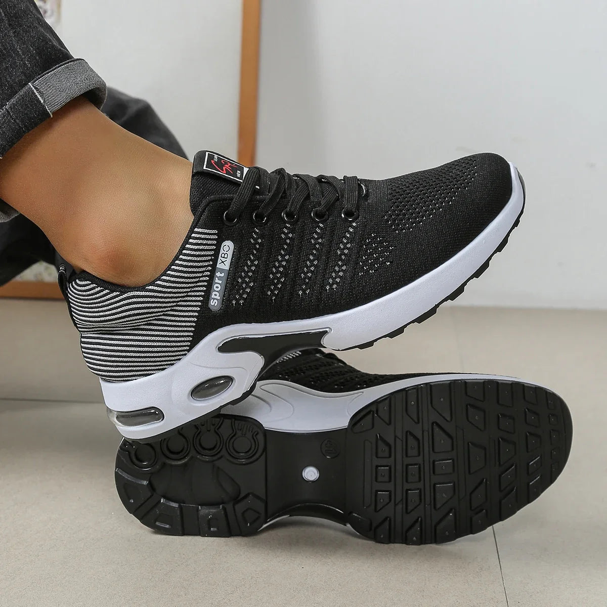 Chaussures running homme - maille technique respirante