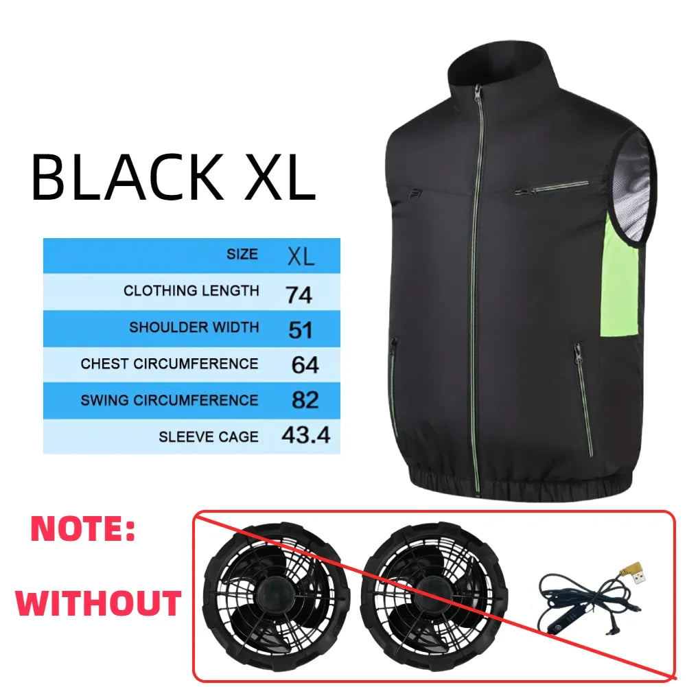 Gilet Rafraîchissant Ventilé | Veste Sans Manches Respirante pour Temps Chaud