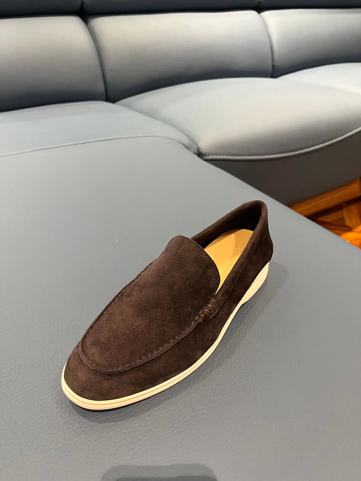 Mocassins Daim Véritable Homme — Style Driving Loafer