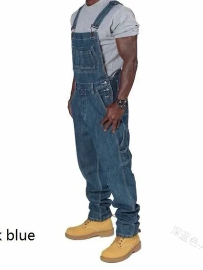 Jean Homme Coupe Droite Multi-Poches – Grande Taille Disponible